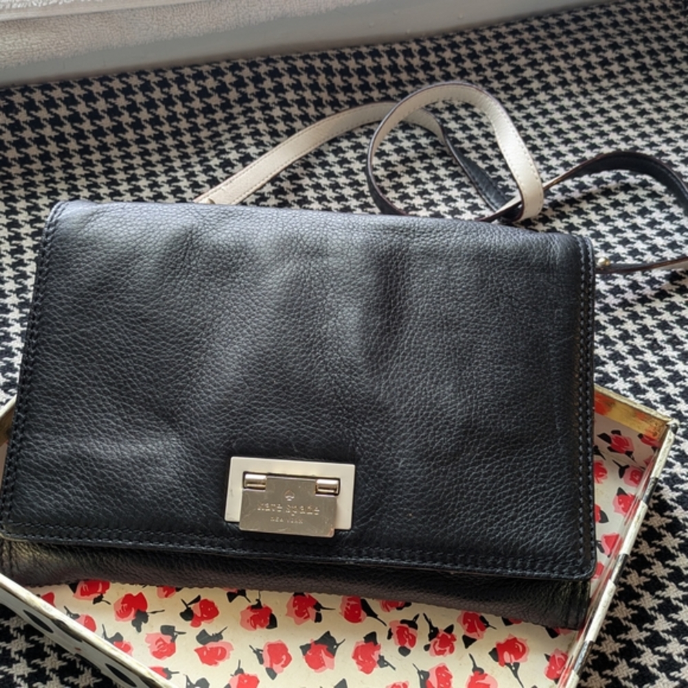 Kate Spade Black Leather Crossbody Bag